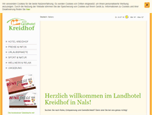 Tablet Screenshot of kreidhof.com